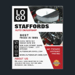 Car Engine, Auto Dealership Advertising Flyer<br><div class="desc">Car Engine,  Auto Dealership Advertising Flyers By The Business Card Store.</div>