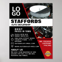 Car Engine, Auto Dealership Advertising