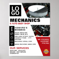 Car Engine, Auto Mechanic & Repairs Advertising