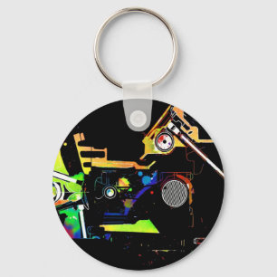 Car engine key ring