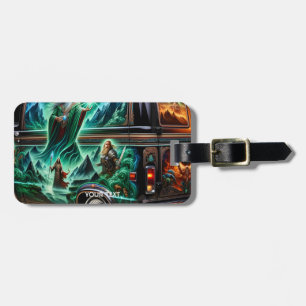 Car Fantasy Paint Luggage Tag