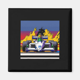 Car For Mechanic Sports Fan Retro 90s Video Game 1 Magnet