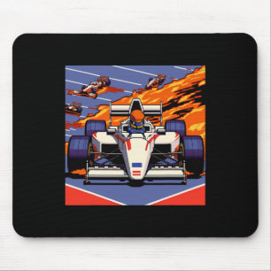 Car For Mechanic Sports Fan Retro 90s Video Game Mouse Mat