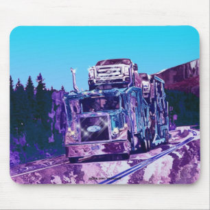CAR FREIGHTER BIG RIG TRUCKERS Mousepad