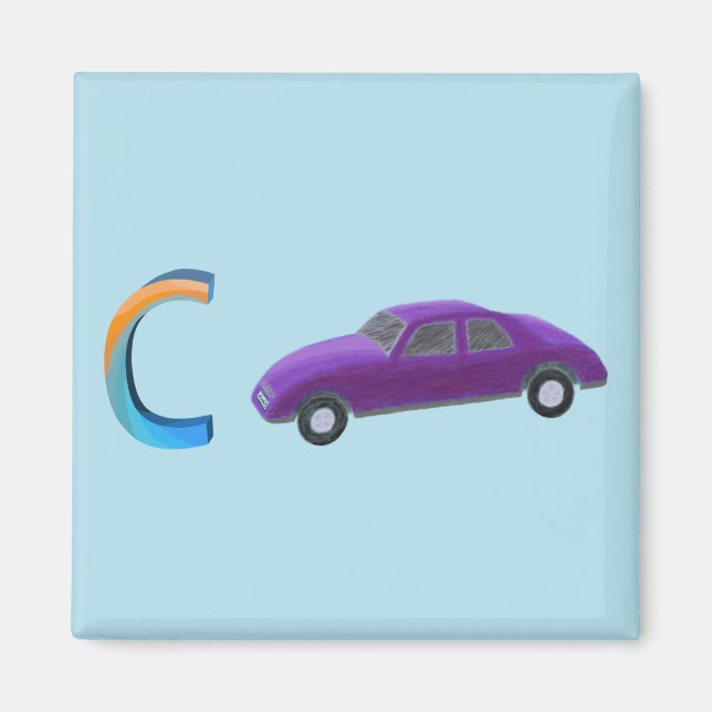 Car Fridge Magnet (Front)