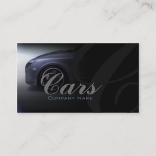 Car Front Wheel Black Shadow Gradient Business Card