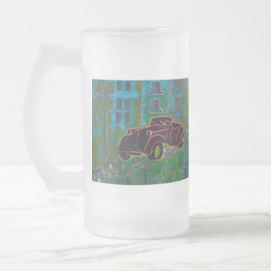 Car Frosted Glass Beer Mug