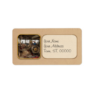 Car - Garage - Blue collar work 1923 Label