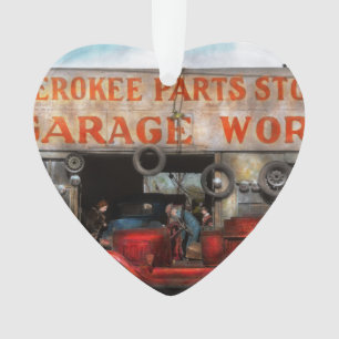 Car - Garage - Cherokee Parts Store - 1936 Ornament