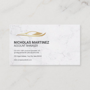 Car Gold Logo Appointment Card