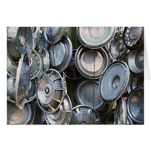 Car Guy Bling, Vintage Hubcaps (Front Horizontal)