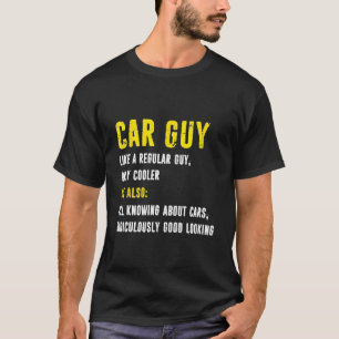 Car Guy Definition Mechanic Car Distressed Typogr T-Shirt