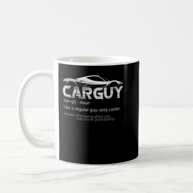 Car Guy Sport Car Lover Funny Car Mechanic  Coffee Mug (Left)