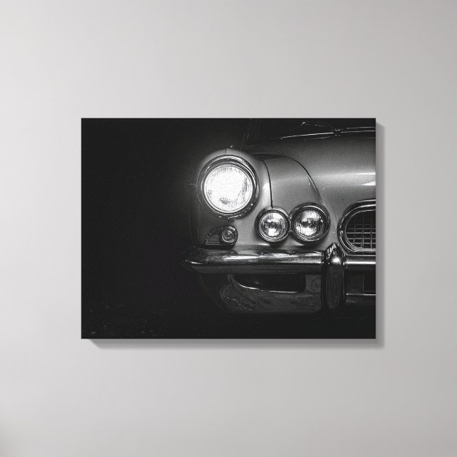 car headlights canvas print (Front)