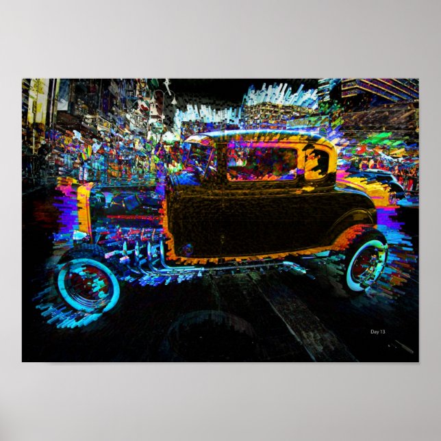 Car, Hot August Nights, Reno Poster (Front)