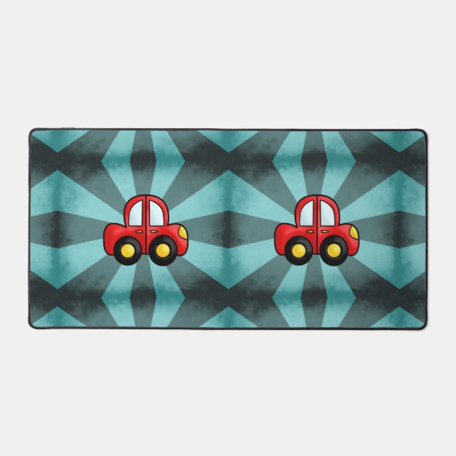 Car illustration desk mat (Front)