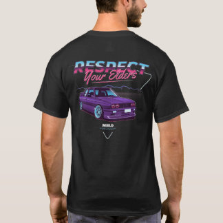 Car Illustration E30 Respect Your Elders T-Shirt