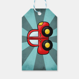 Car illustration gift tags