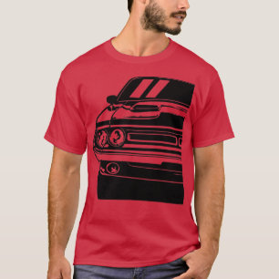 Car illustration of a 1971 Challenger RT Art Ameri T-Shirt