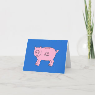 Car Loan Piggybank Card