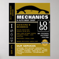 Car Logo, Auto Mechanic & Repairs Advertising