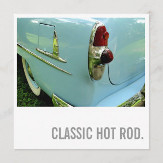 Car Lover 70th Birthday - Hot Rod Invitation