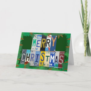 Car Lover Christmas Wishes Holiday Card