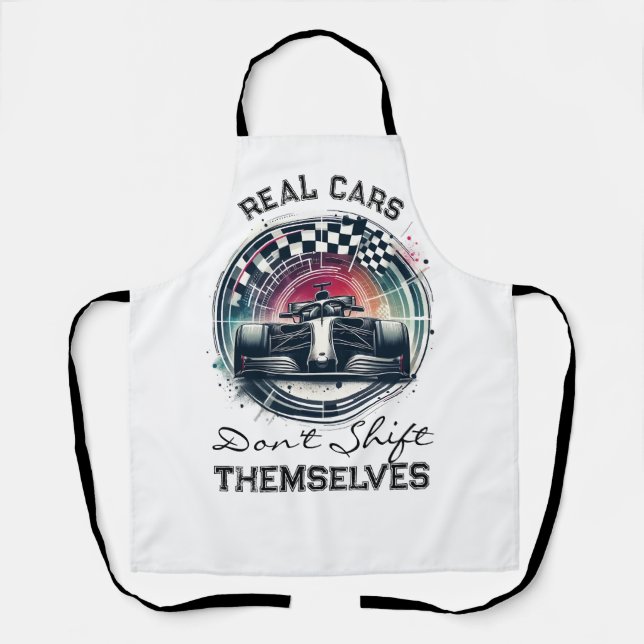 Car Lovers Rev Up Your Style Apron (Front)