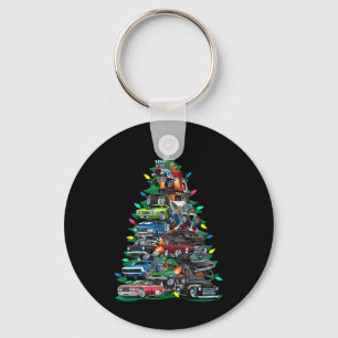 Car Madness Christmas Tree! Muscle Cars And Hotrod Key Ring