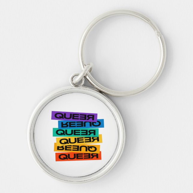 Car Magnet. LGBT+Pride. Queer.         Key Ring (Front)