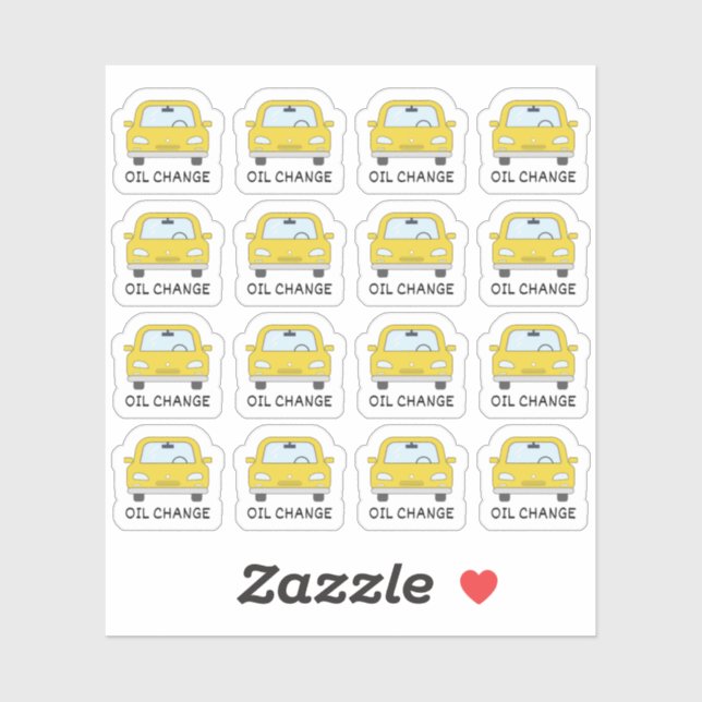 Car Maintenance Oil Change Reminder Bujo Planner (Sheet)