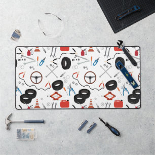 Car Mechanic Automotive Tools Desk Mat