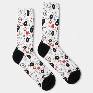 Car Mechanic Automotive Tools Theme Socks