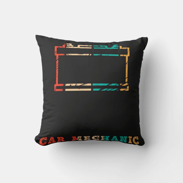 Car Mechanic Battery | Mechanic Blanket Cushion (Front)