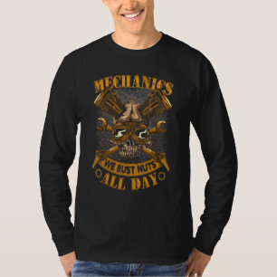Car Mechanic Bust Nuts Adult Humour Joke T-Shirt