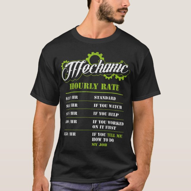 Car Mechanic Design Funny Quote Meme Graphic Print T-Shirt (Front)