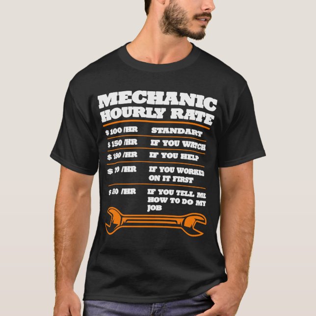 Car mechanic profession tool T-Shirt (Front)