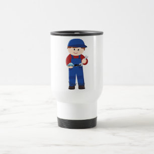 Car mechanic travel mug