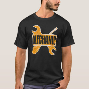 Car Mechanic Wrench And Screwdriver Car Enthusiast T-Shirt