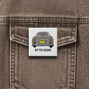 Car Name Topaz Mist Figaro Edition Figarations 15 Cm Square Badge