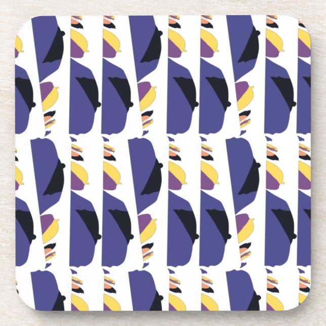 Car Night Shades Pixelat by Masanser Coaster (Front)