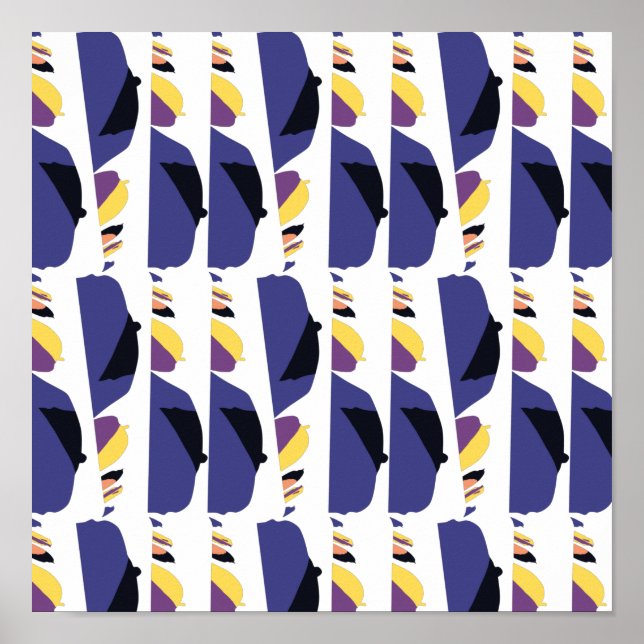 Car Night Shades Pixelat by Masanser Poster (Front)