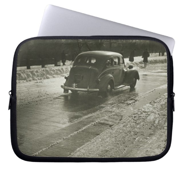 Car on the Road Laptop Sleeve (Front)