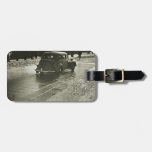 Car on the Road Luggage Tag