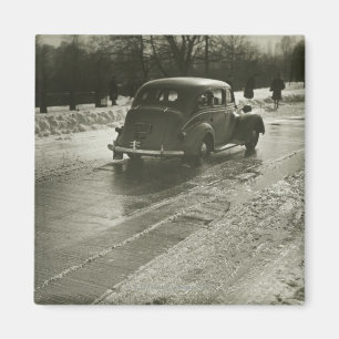 Car on the Road Magnet