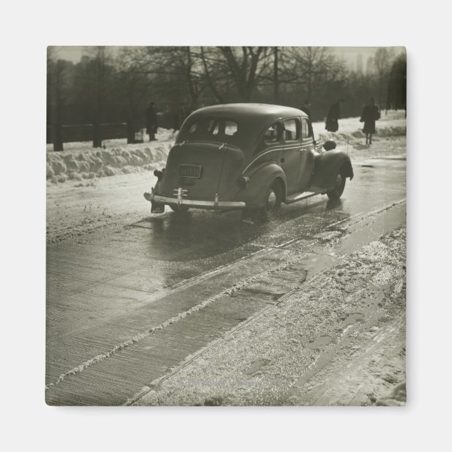Car on the Road Magnet (Front)