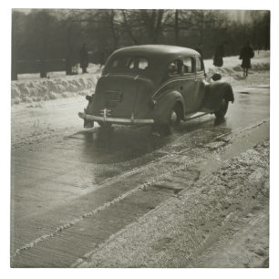 Car on the Road Tile