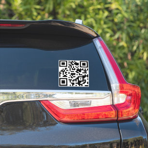 Car or Window Business QR Code Cling