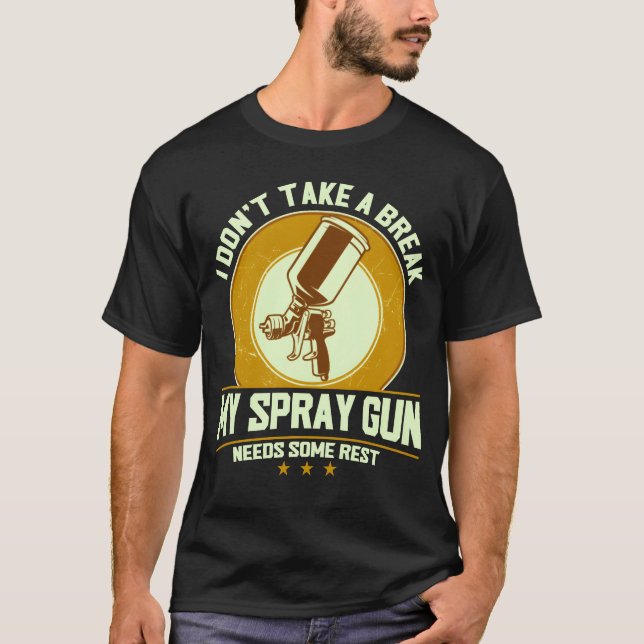 Car Painting Auto Body Painter Detailing Gift retr T-Shirt (Front)