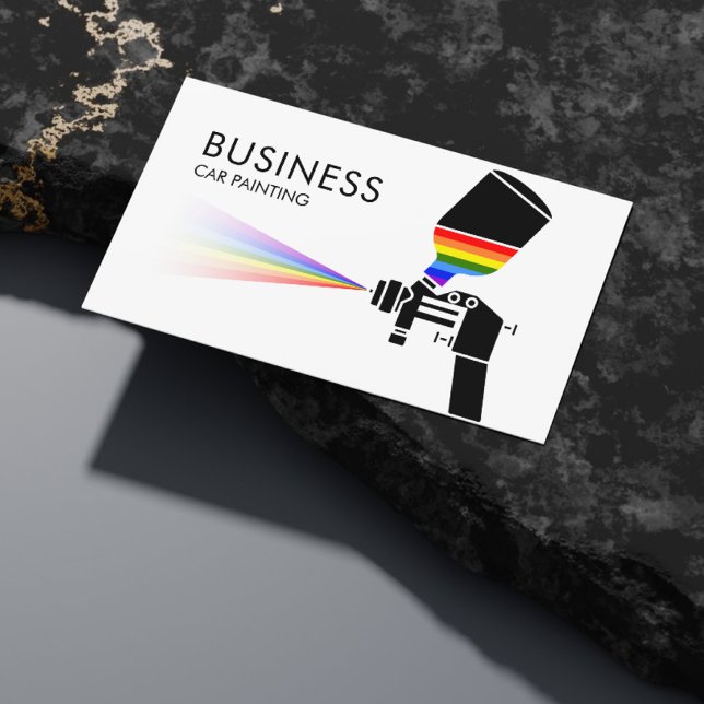 Car Painting Auto Body Work Paint Professional Business Card (Creator Uploaded)